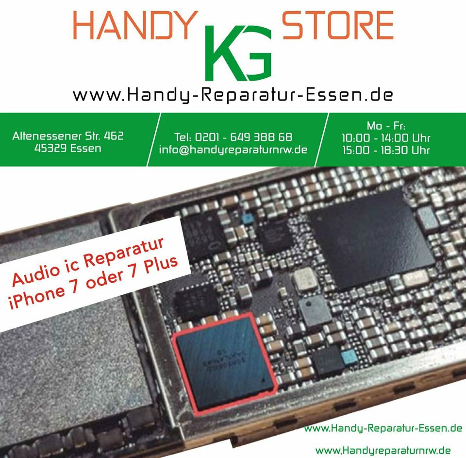 Apple iPhone 7 Audio-IC-Reparatur ( Audiofunktion fehlerhaft ) in Essen