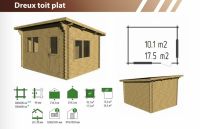 Gartenhaus 4 x 3m 44mm Gerätehaus Pultdach Flachdach Freizeithaus Sachsen-Anhalt - Egeln Vorschau