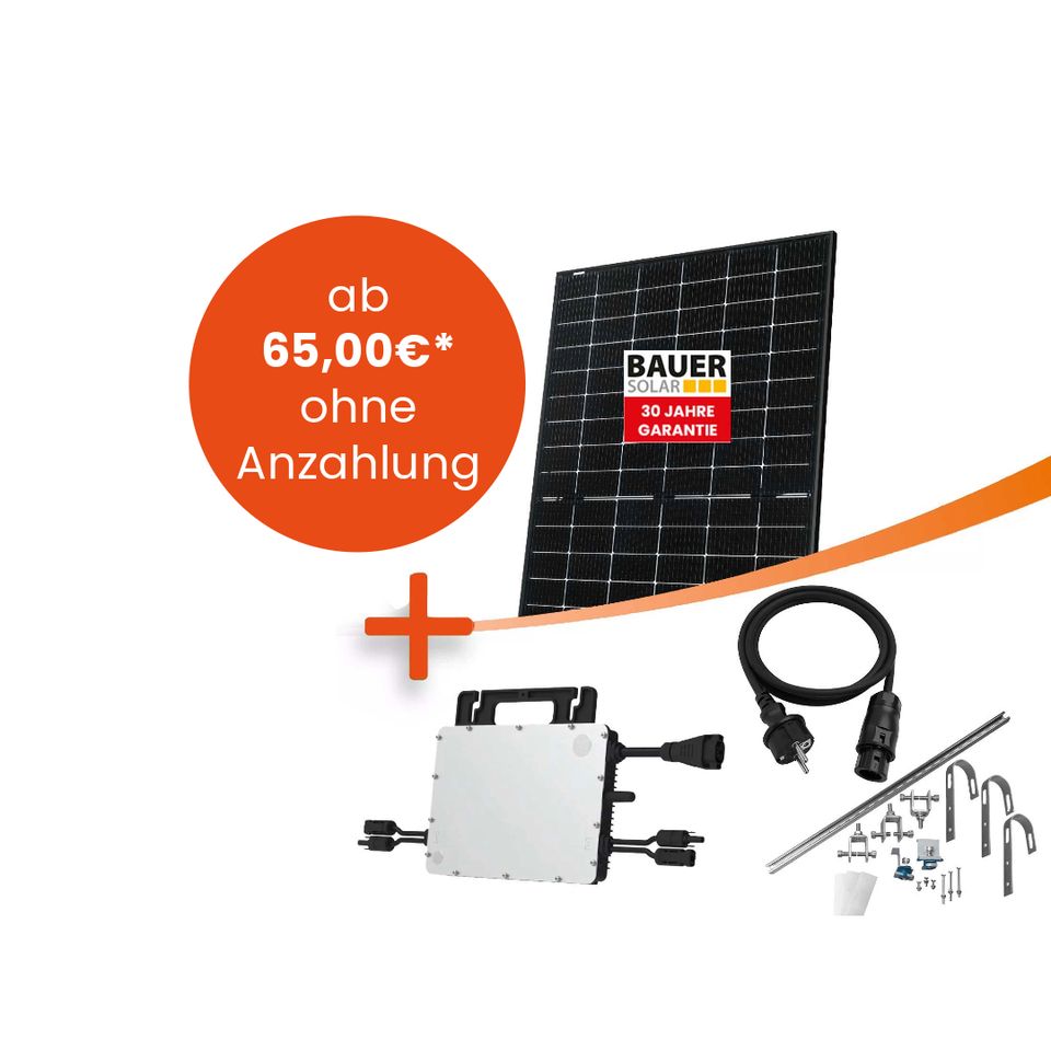 Mini-Photovoltaik-Anlage, Komplettset – Fassade 840 Wp in Mainaschaff