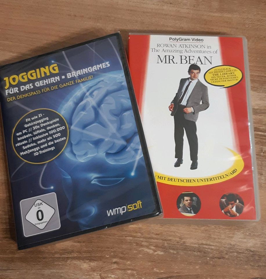 Mr. Bean VHS, Gehirnjogging DVD in Vilgertshofen