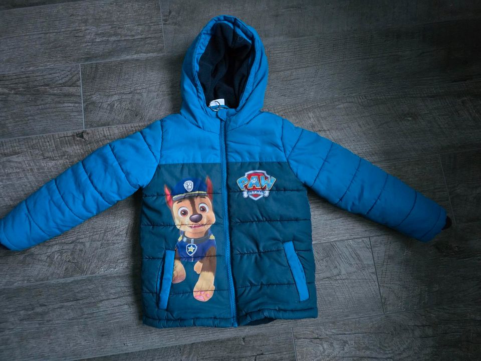 Paw Patrol Winterjacke gefüttert Jacke // Größe 110 // blau Chase in Landsberg (Saalekreis)