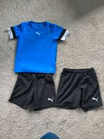 Sport Set Puma Gr.128  2x Short Hose schwarz, 1 Shirt blau Nordrhein-Westfalen - Kamp-Lintfort Vorschau