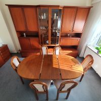Wohnzimmer  Schrankwand Sideboard Esstisch mit 6 Stühle Kirsche Osterholz - Ellener Feld Vorschau