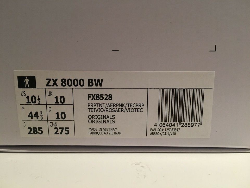 Adidas ZX 8000 BW  FX8528 A-ZX Neu 44 2/3 in Dresden