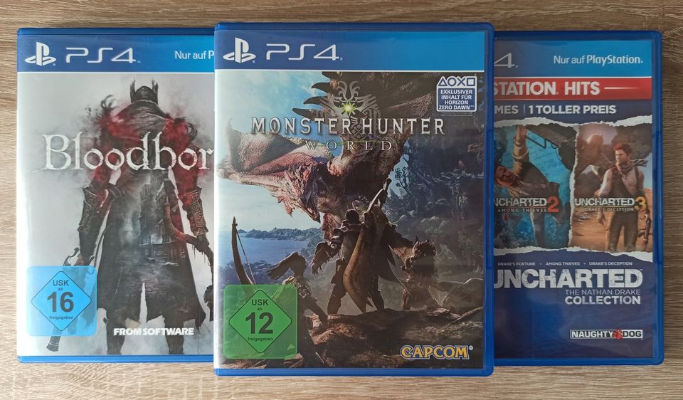 PS4 500GB mit Kontroller und 3 Spiele in München