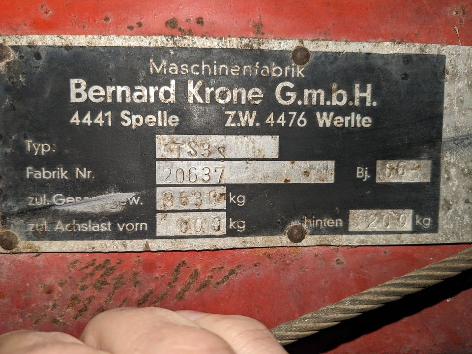Krone Ladewagen TS-3S in Burgebrach