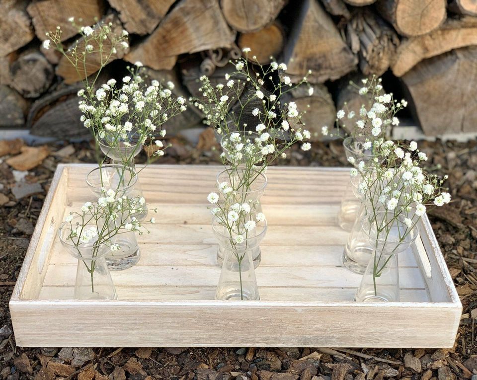 Hochzeit Deko Verleih Holzdeko Weinkisten Boho Holzscheiben in Steinheim an der Murr