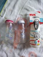 2 NUK Flaschen, 300ml mit Saugergröße L und 1 NEUER NUK Sports Cu Thüringen - Kirchheim Vorschau