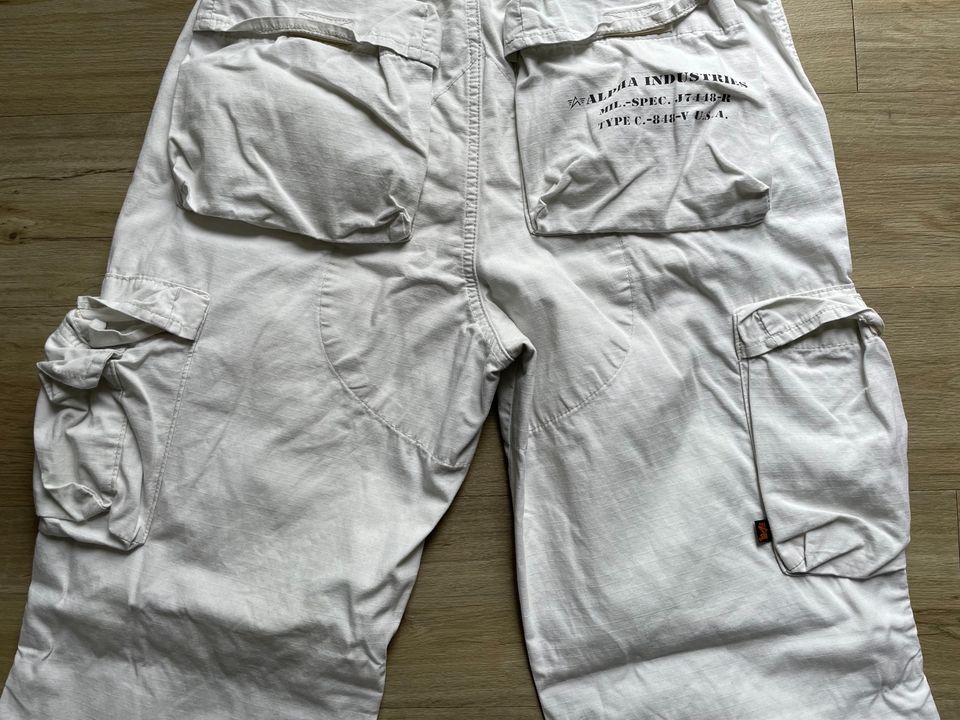 Cargohosen Alpha Industries Size 31 hellgrau in Stuttgart