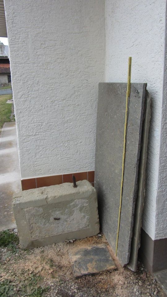 2x Granit Tischplatten rustikal ca. 127 x 80 x 3,5cm in Sigmaringen