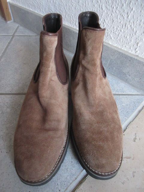 Gabor Chelsea Boots Gr. 5 cognac Velourleder TOP in Mörfelden-Walldorf