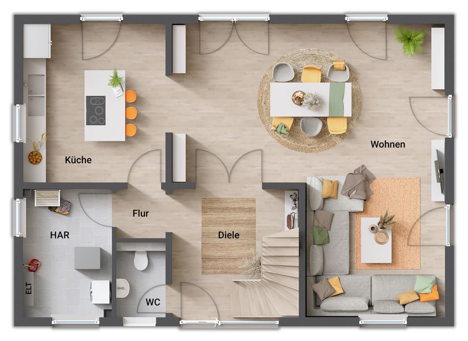 Familienhaus mit Freiraum - komfortabel und idyllisch im kommenden Baugebiet in Einum! in Hildesheim