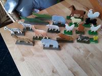 alte Holzfiguren Tiere DDR Sachsen-Anhalt - Allstedt Vorschau