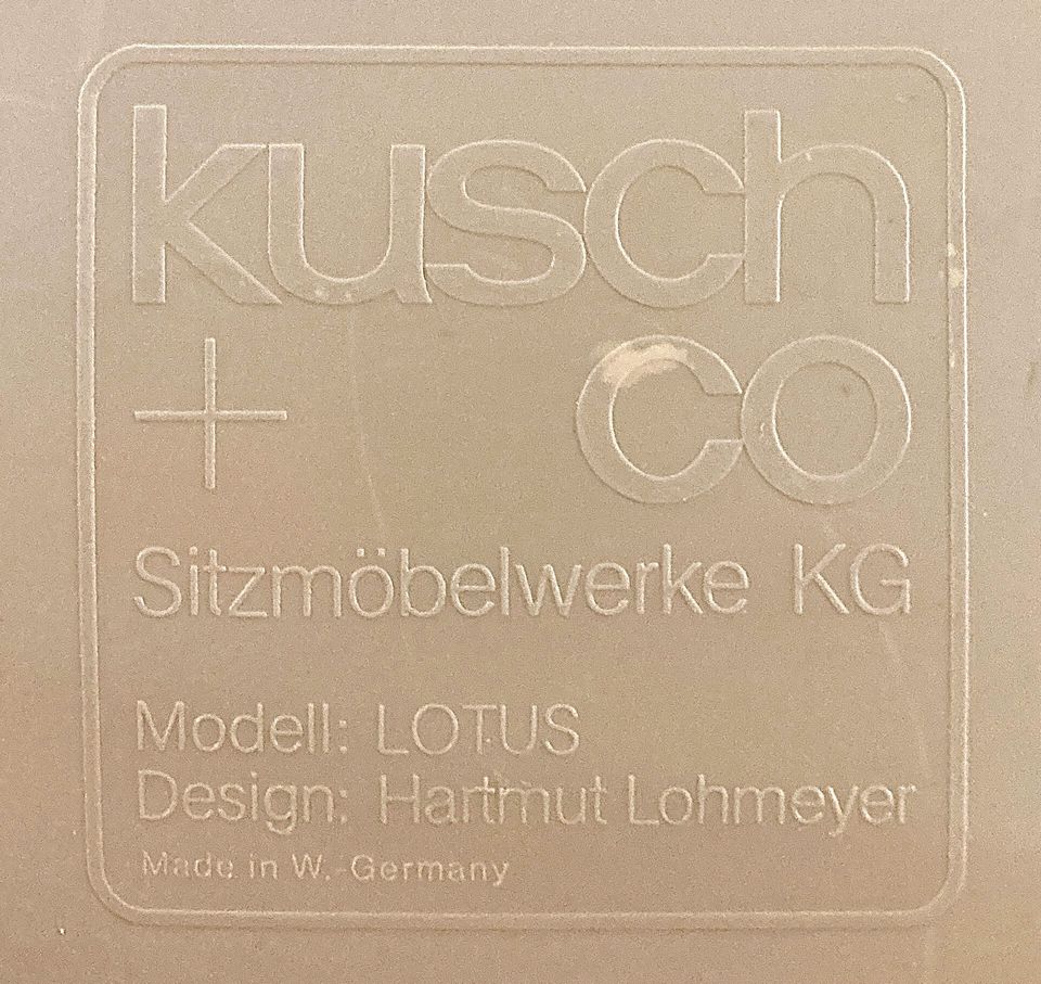Stühle für Esstisch Design Hartmut Lohmeyer für Kusch & Co (D) in Lindau