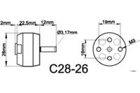 Brushless Motor outrunner Roxy 2826/09 2-3S Lipo 1900kv Bayern - Senden Vorschau