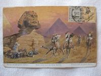 Postkarte AK Briefmarke 1923 Ägypten Kairo Pirna Sphinx Pyramiden Frankfurt am Main - Sachsenhausen Vorschau