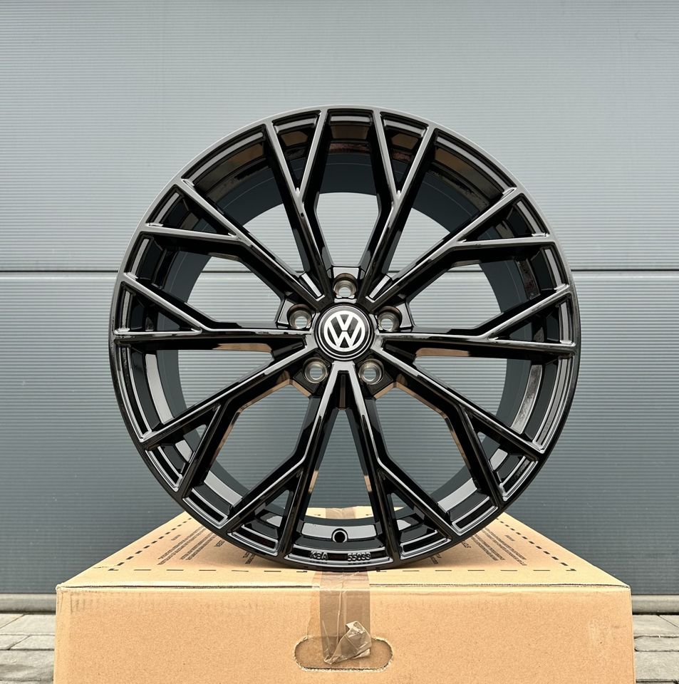 Ultrawheels UA23 19 Zoll Felgen für VW Golf 5 6 7 8 Passat Scirocco Arteon Phaeton Sharan GTI GTD GTE egolf 6R 7R 8R B5 B6 B7 B8 CC 3C 13 R 3H 3D 7N Sommerräder Winterräder schwarz Reifen Volkswagen in Neckarsulm