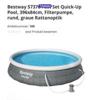 Bestway fast Set Pool rattan 3,96x0,84m Hessen - Gladenbach Vorschau