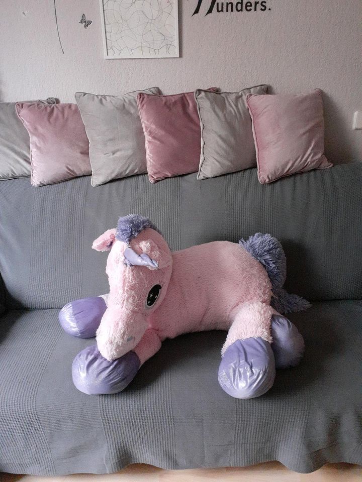 Großes Einhorn Kuscheltier Plüschtier rosa in Frankfurt (Oder)