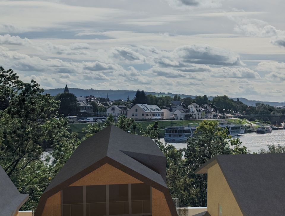 Baugrundstück - ertklassige Lage mit Moselblick und Stadtpanorama - 432m² inkl. genehmigtem Bauvorbescheid für 3-4 Familienhaus (Planung wie abgebildet) Trier Pallien in Trier