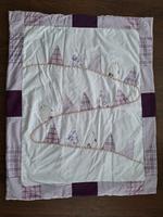 Krabbeldecke/Spieldecke, Handmade, ca. 77x95 cm, lila/weiß Bayern - Mühlhausen i.d. Oberpfalz Vorschau