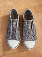 Mustang Sneakers Stoff beige Glitzer Größe 37 Bayern - Holzkirchen Vorschau