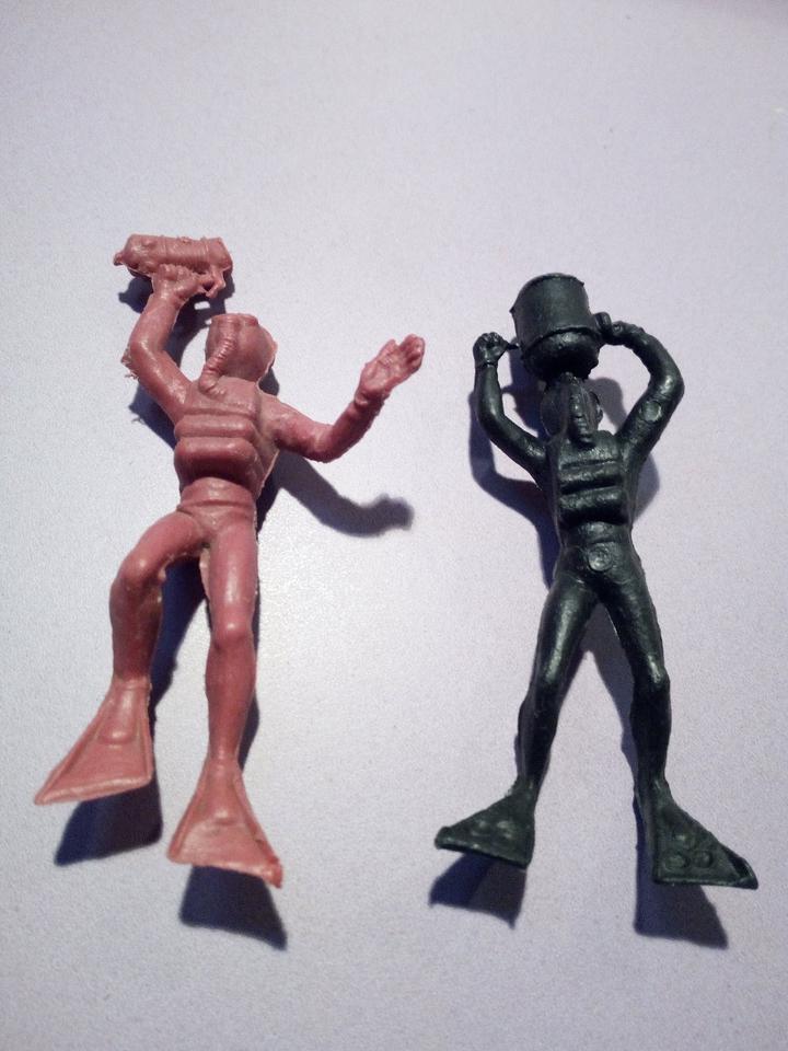 2x PVC FIGUREN TAUCHER - ACUARAMA - JECSAN - SPANISCH 70er JAHREN in München