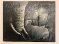 Acrly auf Leinwand aus Uganda | Afrika | Gemälde | schwarz weiß Dresden - Blasewitz Vorschau