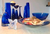 Vase Kerzenständer Schale Rastal Design blaues Glas Rheinland-Pfalz - Wittgert Vorschau