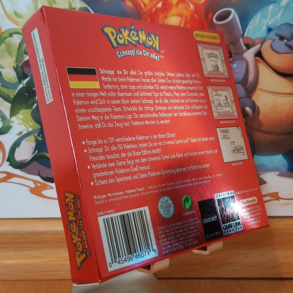 Pokemon Rote Edition Verpackung GameBoy Classic Hülle Repo Box in München