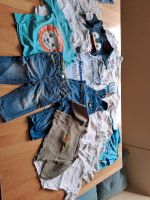 Jungs Paket Gr  62/68 Blau Weiß Jeans Latzhose Nordrhein-Westfalen - Düren Vorschau