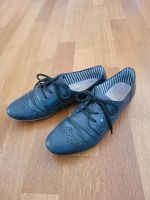 Blaue Leder Halbschuhe, Schnürschuhe von Rieker, Gr. 37 Bayern - Adlkofen Vorschau