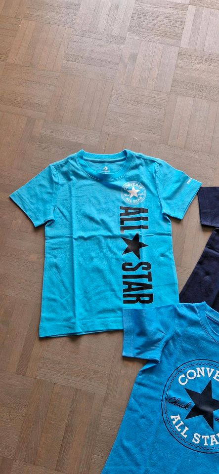 98 104 converse tshirt shirt junge blau hellblau türkis dunkelbla in Soest