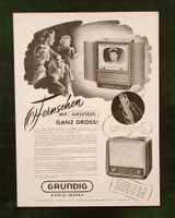 Grundig Fernseh Tischgerät Werbeanzeige 1954 Niedersachsen - Danndorf Vorschau