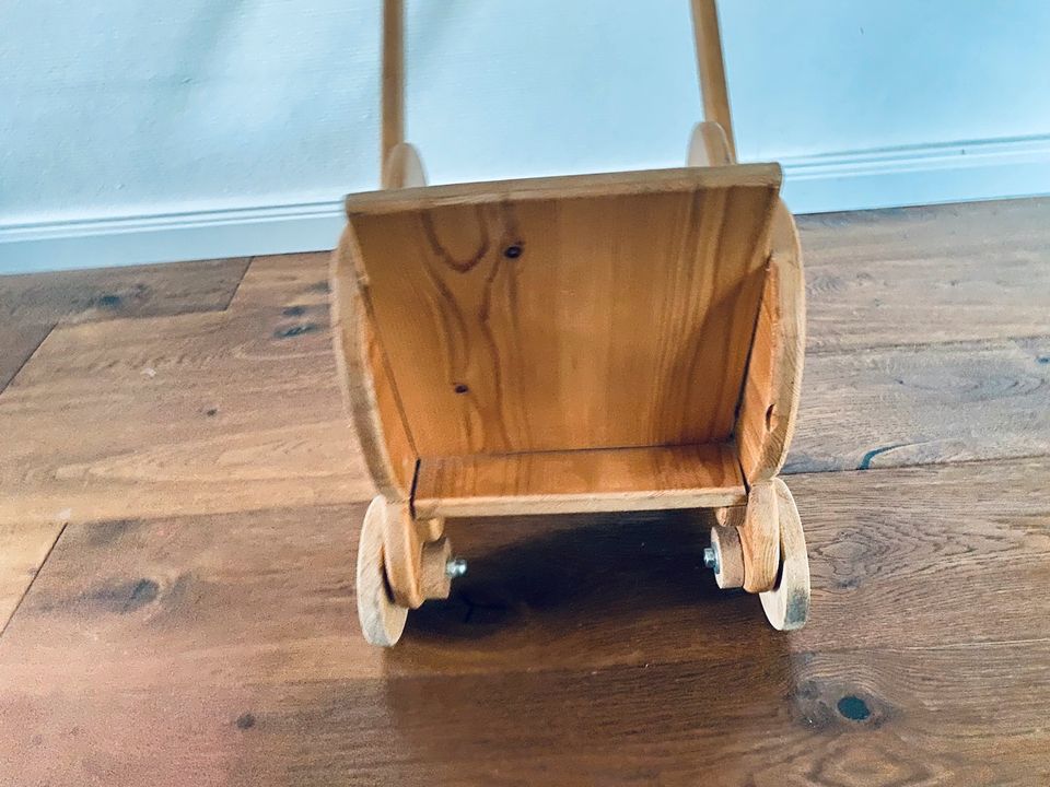 Puppenwagen Lauflernwagen Vintage Holz Waldorf Öko Influencer in Gelsenkirchen