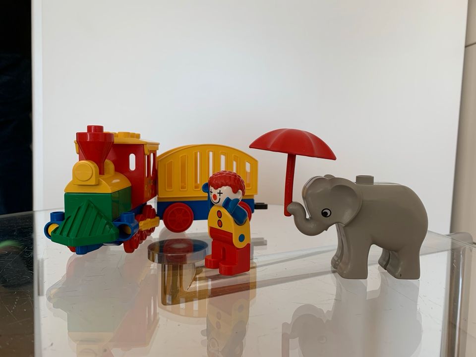 Lego Duplo Ville Schiebezug, Zirkuszug, Clown, Elefant in Aalen