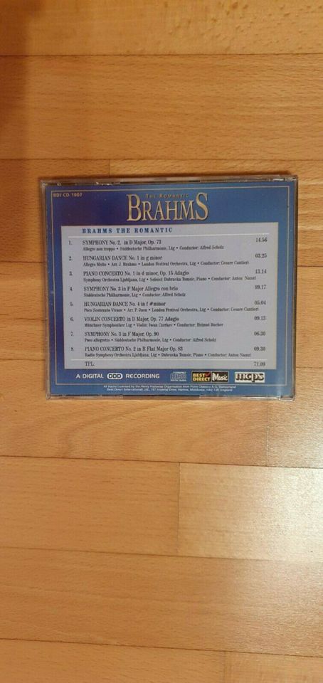 CD Brahms Klassik zum Kuscheln in Stuttgart