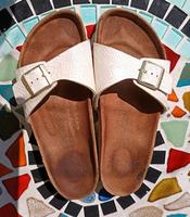 birkenstock Madrid pantoletten 39 Leder weiss mirror top Saarland - Völklingen Vorschau