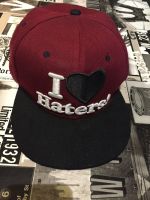 Cap Snapback „I Love Haters“ weinrot/schwarz Schleswig-Holstein - Jagel Vorschau