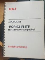 Oki Microline 192/193 ELITE IBM-/EPSON Betriebsanleitung Brandenburg - Schildow Vorschau