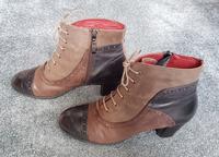 Stiefeletten Leder braun / schwarz Mitte - Wedding Vorschau
