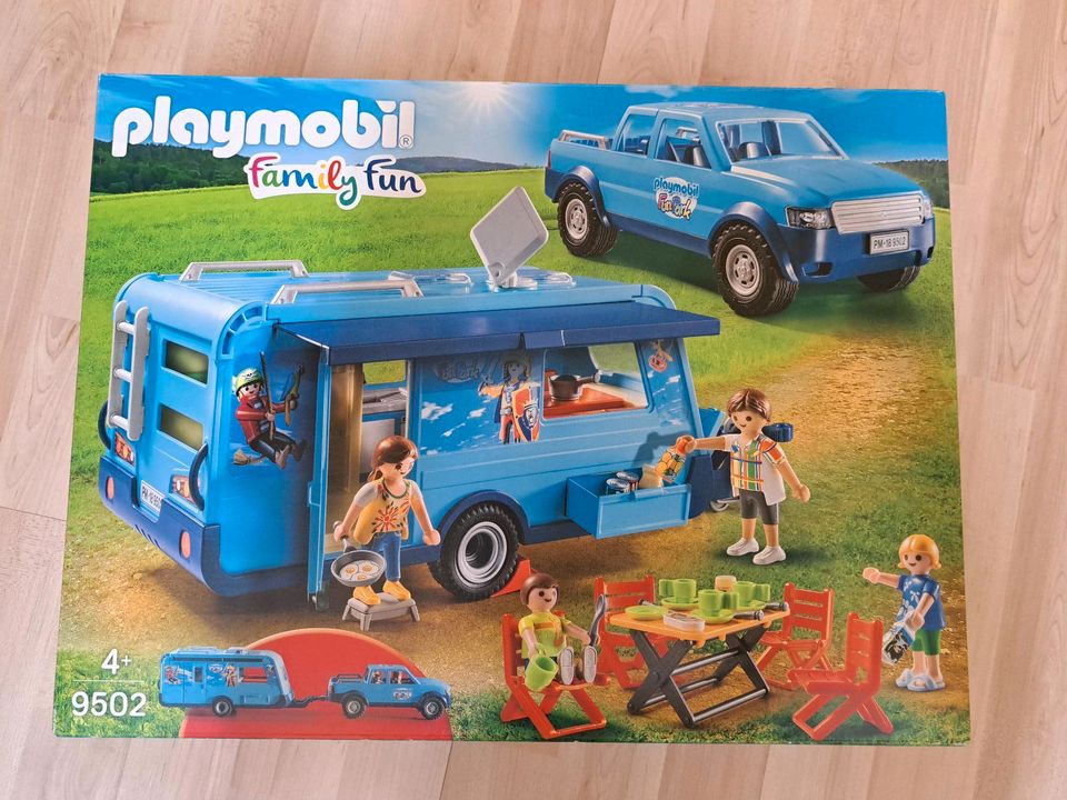 Playmobil 9502 Pick-Up mit Wohnwagen in Heiligenroth