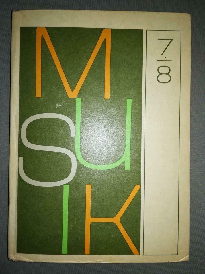 Musikbuch 7/8 Klasse DDR in Seebad Ahlbeck