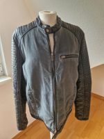 Lederjacke Leder Stoff Jacke im Biker Style Nordrhein-Westfalen - Paderborn Vorschau