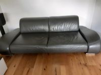 Musterring, Sofa, Ledersofa, 3sitzer, grau Duisburg - Homberg/Ruhrort/Baerl Vorschau