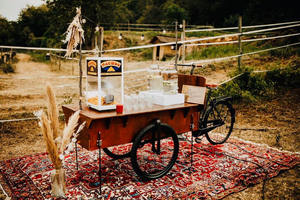 Hochzeit Sektempfang Mobile Bar Prosecco Rad mieten in Sommerhausen Main