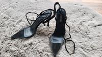 Stilettos zum Schnüren schwarz/transparent spitz 40 neu Bayern - Wendelstein Vorschau