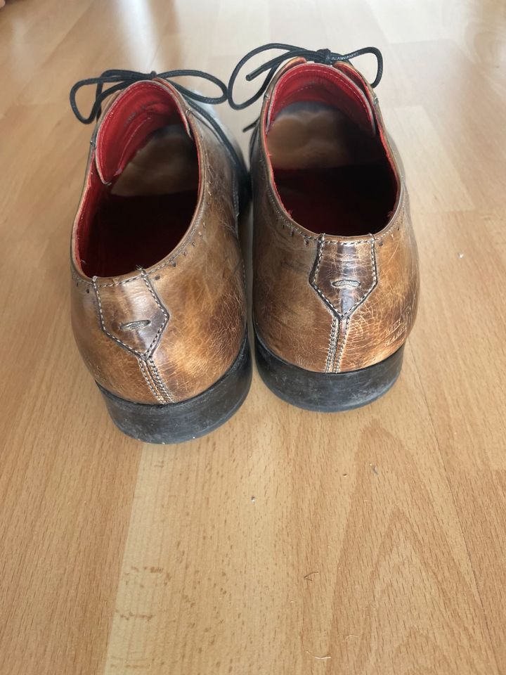 Herren Lederschuhe Marke Melvin&Hamilton Größe 43 Farbe Cognac in Köln