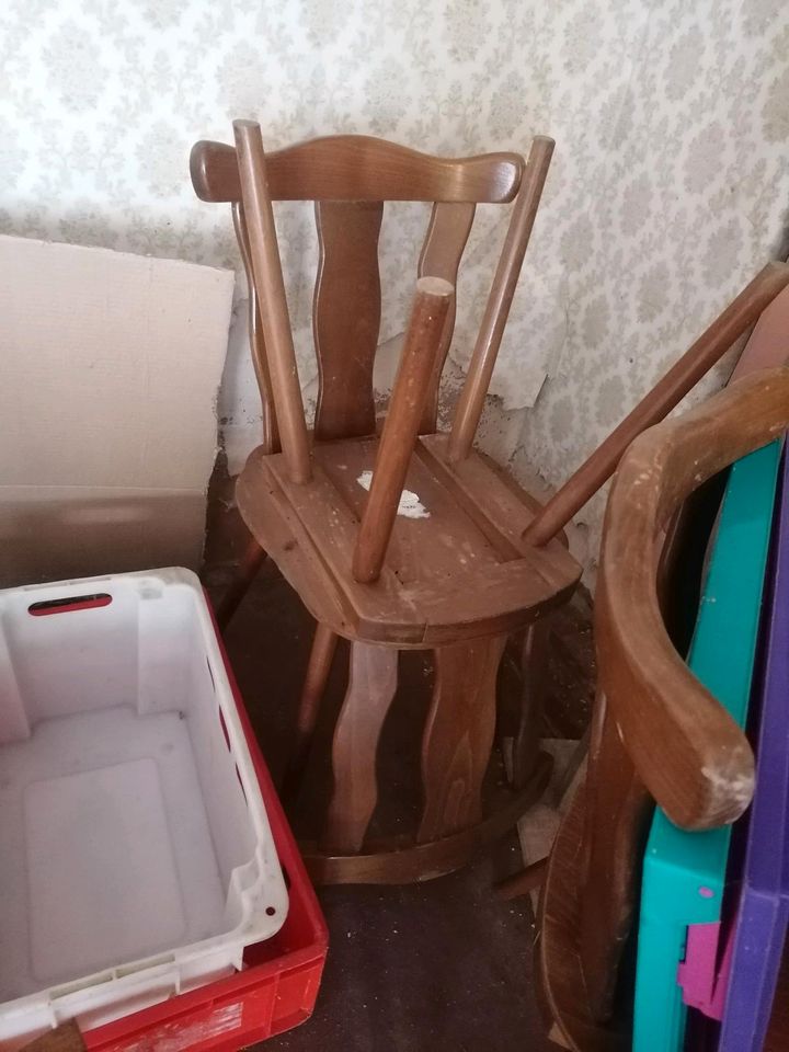 ✨4x Holzstühle/Stuhl/Sitz abzugeben braun✨ in Templin