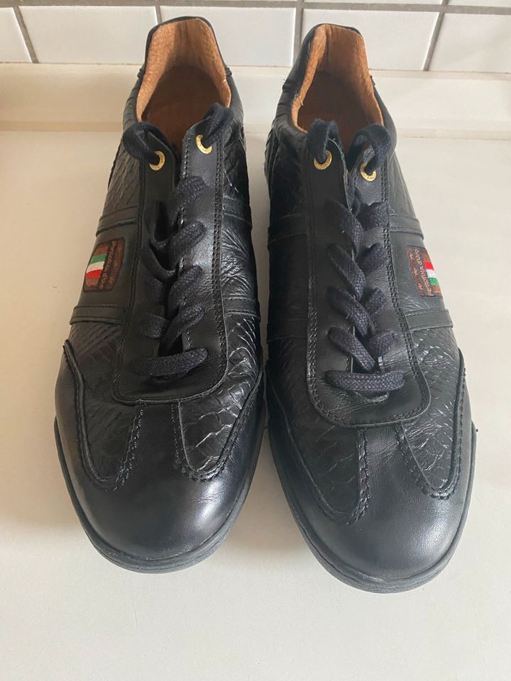 Pantofola d‘Oro Herrensneaker Leder schwarz Gr 45 in Böhmenkirch